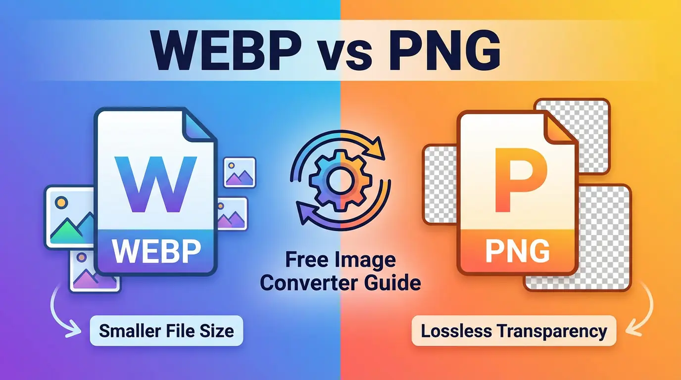 Comparing WEBP and PNG image formats for online conversion